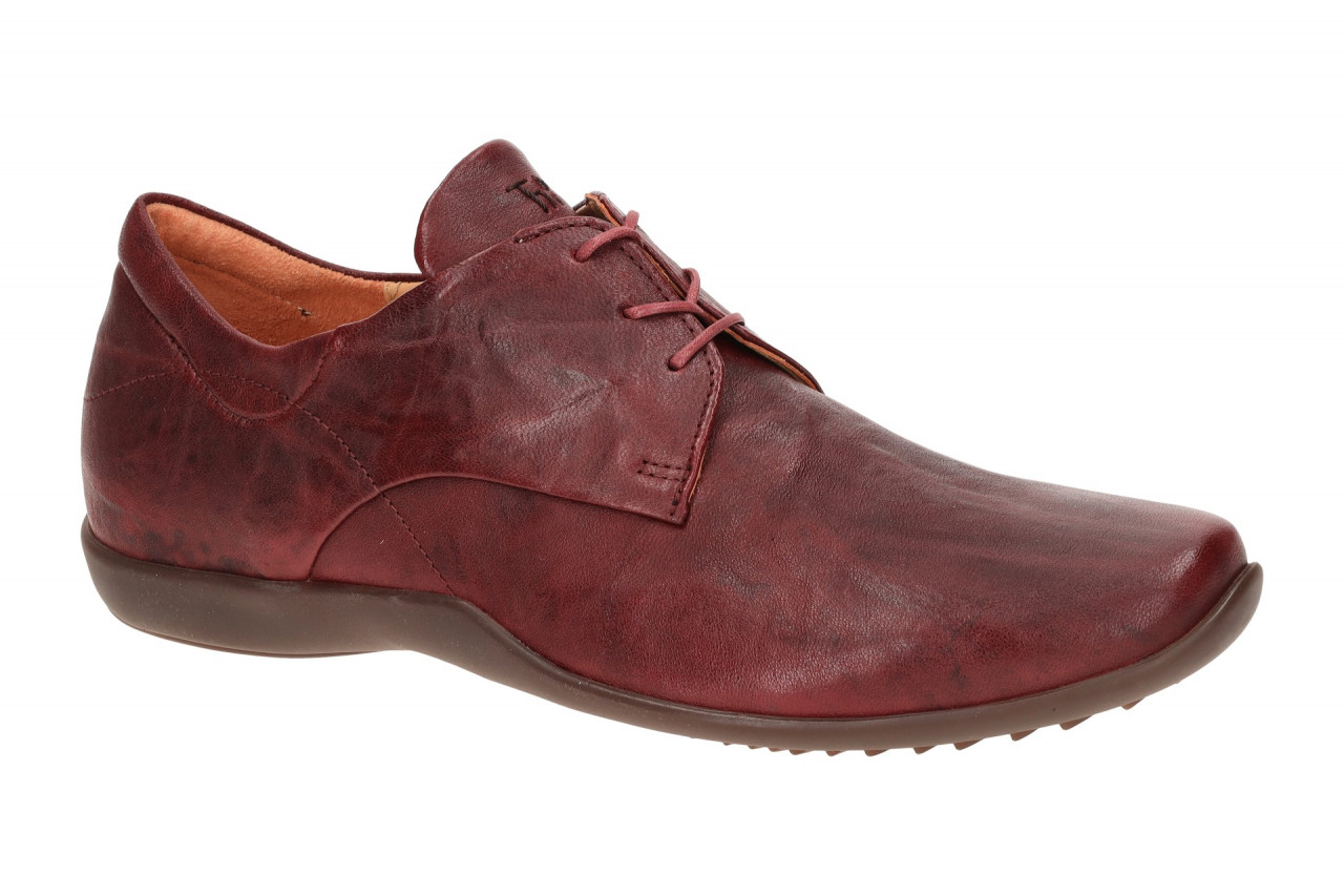 Think 3-000275-5000 Stone Herrenschuhe in Rot - Echtleder, Schn?rung, Gummisohle 1 Think 3-000275-5000 Stone Herrenschuhe in Rot - Echtleder, Schn?rung, Gummisohle