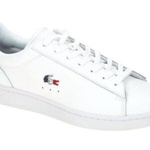 Lacoste Herren Sneakers CARNABY SET wei?/navy/rot G-Weite
