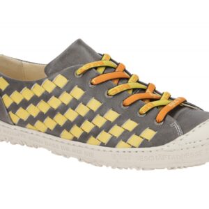 Eject 15428/2 DASS II Damen Halbschuhe Sneaker grau gelb nat?rlicher Look