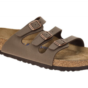 Birkenstock 53881 Florida BS Damen Pantoletten mocca Braun - bequemes Kork-La...
