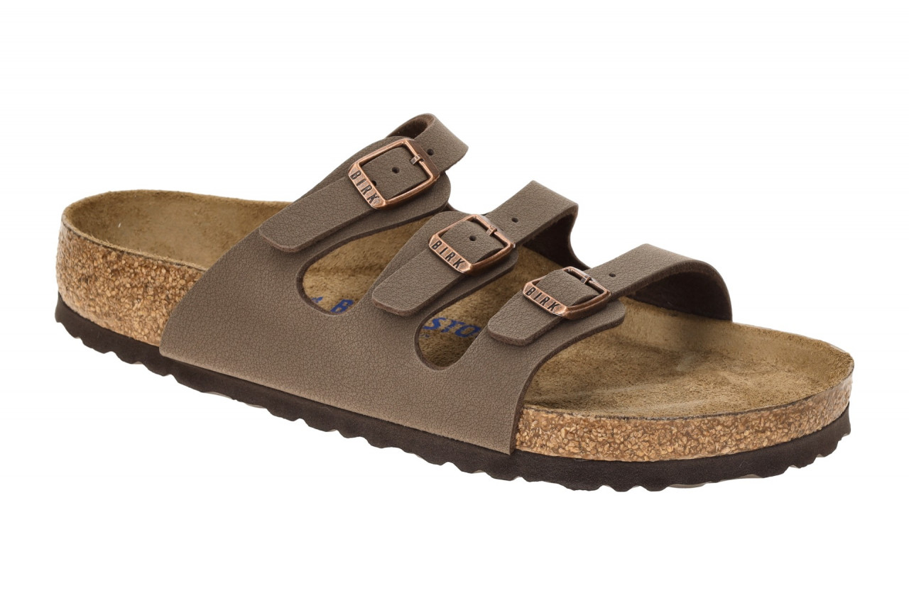 Birkenstock 53881 Florida BS Damen Pantoletten mocca Braun - bequemes Kork-La... 1 Birkenstock 53881 Florida BS Damen Pantoletten mocca Braun - bequemes Kork-La...