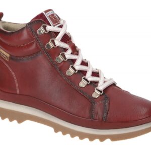 Pikolinos W3W-8564 Damen Stiefeletten VIGO sportlich rot arcilla flach G Weite