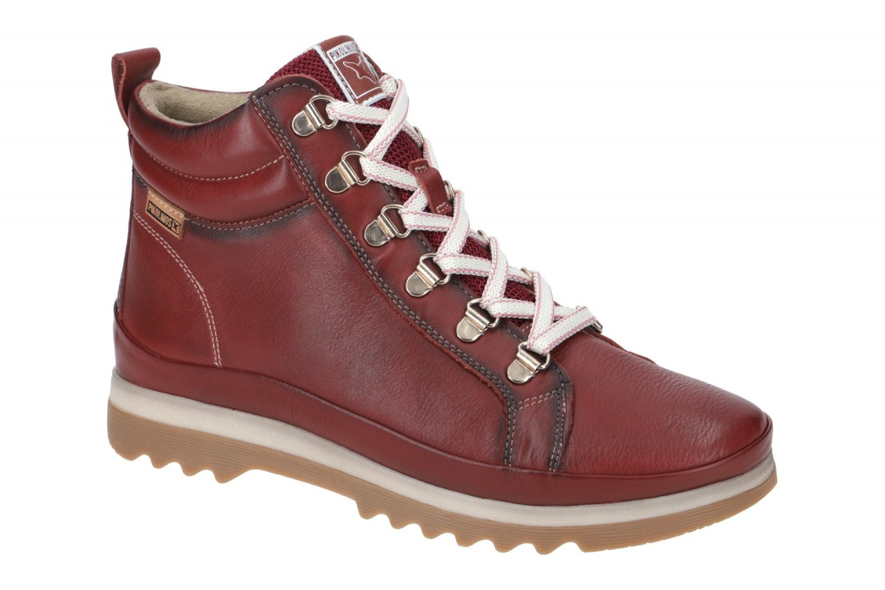 Pikolinos W3W-8564 Damen Stiefeletten VIGO sportlich rot arcilla flach G Weite 1 Pikolinos W3W-8564 Damen Stiefeletten VIGO sportlich rot arcilla flach G Weite