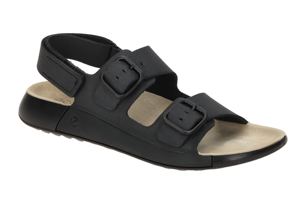 Ecco 20690302001 COZMO Damen Sandale Schwarz Echtleder Klettverschluss 1 Ecco 20690302001 COZMO Damen Sandale Schwarz Echtleder Klettverschluss