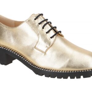 Peter Kaiser Damen Schn?r-Halbschuhe 86217/210 Gold Schmucksteine Echtleder