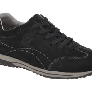 Gabor 06.385.47 FLORENZ Comfort Damen Schn?r-Halbschuhe Schwarz Nubuk