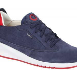 Geox D02HNA 00022 C4000 Damen Sneaker blau rot wei? Gr??e G wasserdicht atmun...