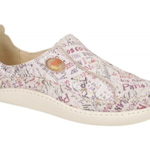 Eject 6757.004 Damenschuhe wei? multi sportliche Slipper Echtleder nat?rliche...