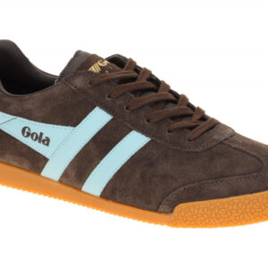 Gola Herren Sneaker CMA192TE HARRIER dunkelbraun/hellblau, Echtleder, Gummisohle