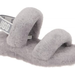 UGG 1107953 Damen Sandalette OH YEAH grau (soft amethyst) Lammfell Warmfutter