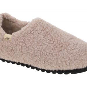 Gabor 33.060.10 Damen Slipper rose dusty Hausschuhe Wolle Warmfutter F flach