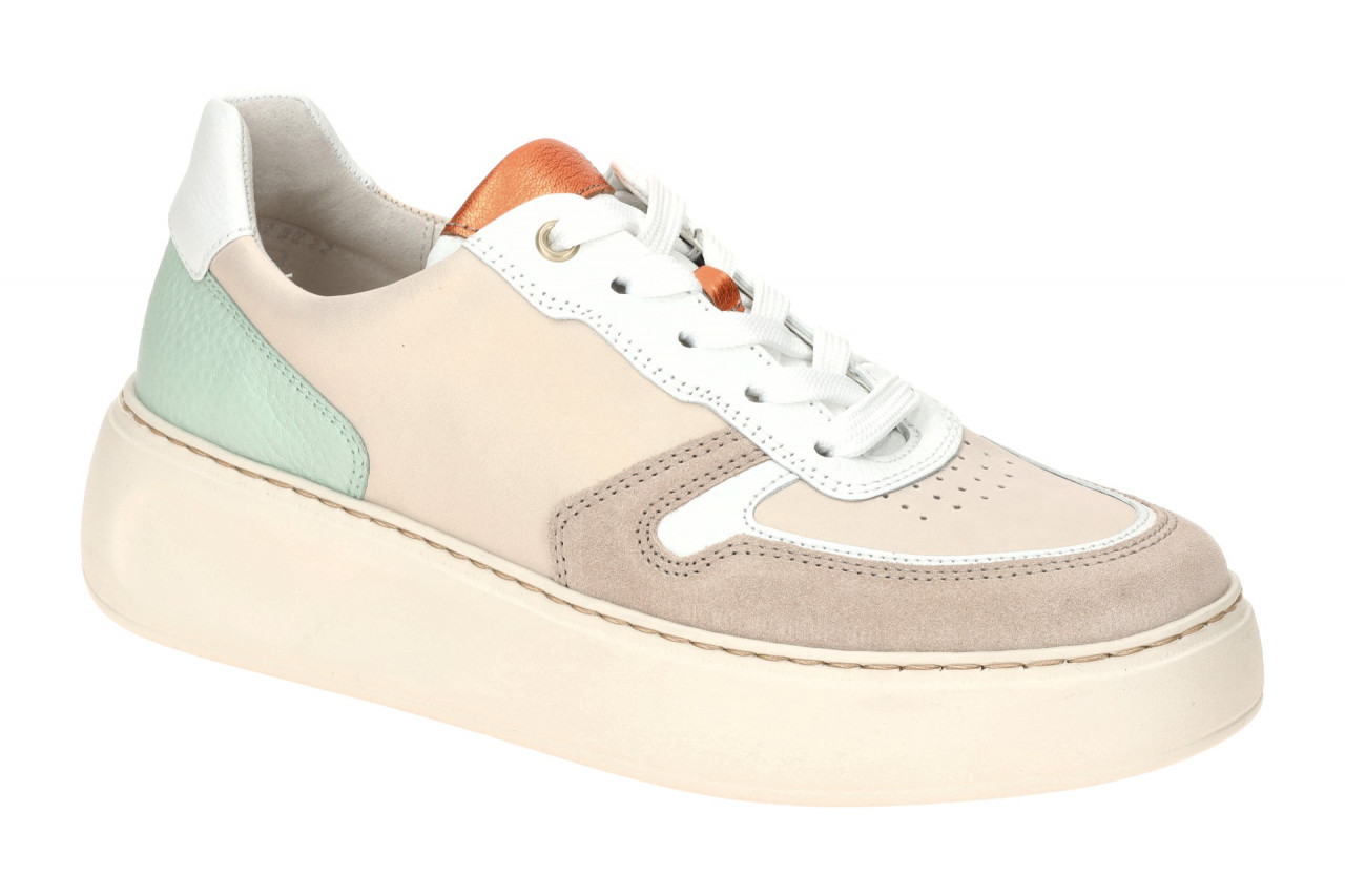 Gabor 66.485.62 Damen Halbschuhe Beige Puder Pistaz Orange Fu?bett OptiFit 1 Gabor 66.485.62 Damen Halbschuhe Beige Puder Pistaz Orange Fu?bett OptiFit