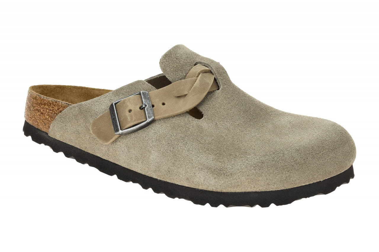 Birkenstock 1026694 Boston Braided Taupe Damen Clogs Echtleder comfort Narrow... 1 Birkenstock 1026694 Boston Braided Taupe Damen Clogs Echtleder comfort Narrow...