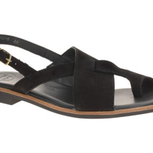 Paul Green Damen Zehentrenner Sandale 6216-019 Schwarz Nubuck Echtleder