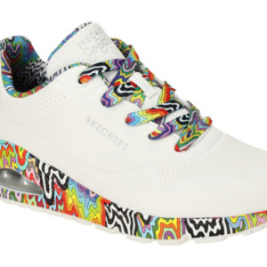 Skechers 177959 WMLT UNO - MIN DRIP Damen Sneaker Wei? Air Cooled Memory Foam