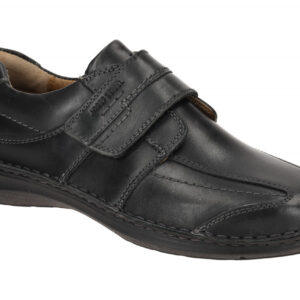 Josef Seibel Herrenschuhe 44902 Schwarz Bequeme Slipper Klettverschluss