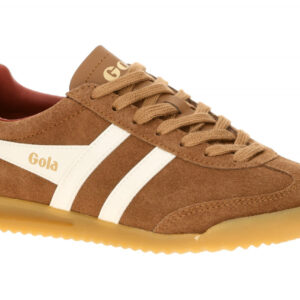 Gola CLB761TW Damen Sneaker Braun umber/off white/lollipop Velourleder + Glat...