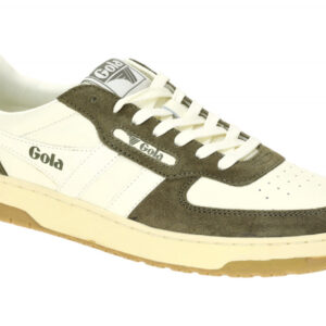 Gola Herren Sneaker HAWK 89 CMB760WN Offwhite/Khaki Velourleder + Leder Mix