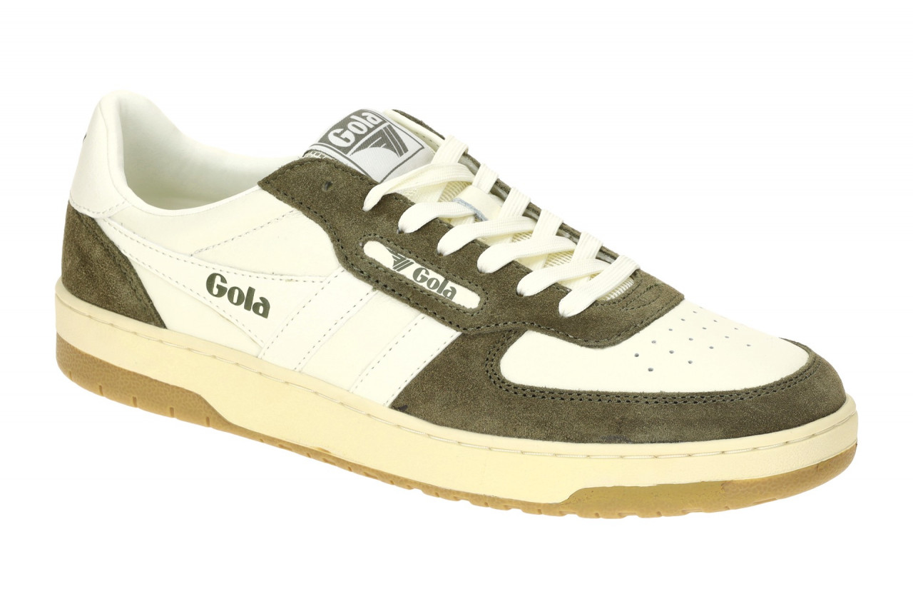 Gola Herren Sneaker HAWK 89 CMB760WN Offwhite/Khaki Velourleder + Leder Mix 1 Gola Herren Sneaker HAWK 89 CMB760WN Offwhite/Khaki Velourleder + Leder Mix