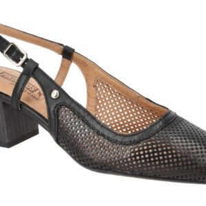 Pikolinos W9P-5738 black MURCIA Sling Pumps Schwarz Echtleder Blockabsatz