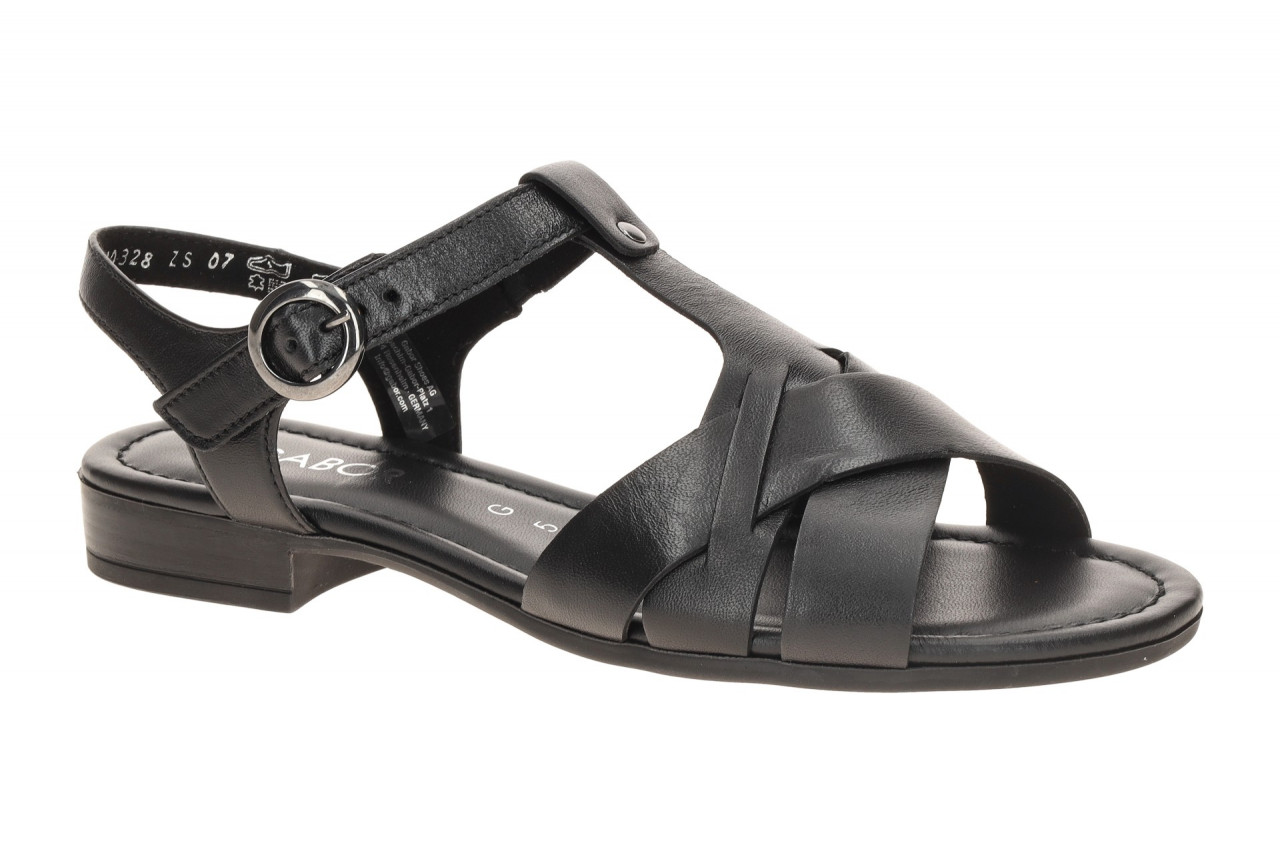 Gabor 82.794 Damen Sandalette schwarz altsilber Klettverschluss Gummisohle 1 Gabor 82.794 Damen Sandalette schwarz altsilber Klettverschluss Gummisohle