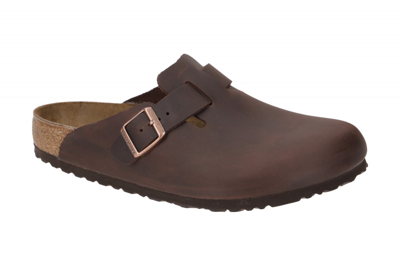 Birkenstock 860131 Boston_BS Unisex Pantoletten Habana Braun Fettleder flexibel 1 Birkenstock 860131 Boston_BS Unisex Pantoletten Habana Braun Fettleder flexibel