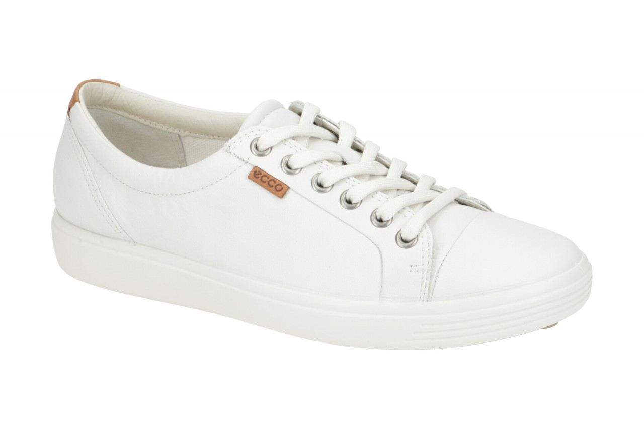 Ecco 43000301007 Soft 7 Ladies Sneaker Wei? Glattleder flexible Gummisohle 1 Ecco 43000301007 Soft 7 Ladies Sneaker Wei? Glattleder flexible Gummisohle