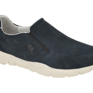 Pius Gabor Herren Slipper 1018.23.01 blau denim bequeme Halbschuhe aus Echtleder