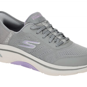 Skechers 125319 GYLV GO WALK ARCH FIT 2.0 Damenschuhe grau/lila HANDS FREE SL...