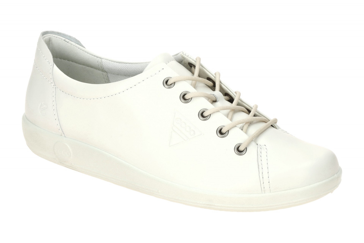 Ecco 206503 Soft 2.0 White Lace Damen-Halbschuhe - Bequem & Leicht 1 Ecco 206503 Soft 2.0 White Lace Damen-Halbschuhe - Bequem & Leicht