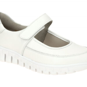 Waldl?ufer 916H31 Damenschuhe Wei?/Silber H-BIRDY Ballerina Mary Jane