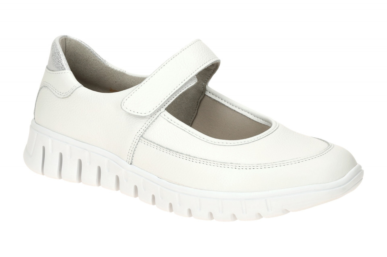 Waldl?ufer 916H31 Damenschuhe Wei?/Silber H-BIRDY Ballerina Mary Jane 1 Waldl?ufer 916H31 Damenschuhe Wei?/Silber H-BIRDY Ballerina Mary Jane