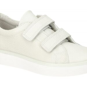 Ecco Kinder Sneaker 71381201007 Wei? - Klettverschluss, Echtleder & extra leicht