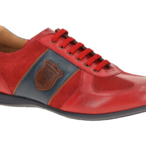 Galizio Torresi 319560 70659 Herren Sneakers rot papavero blu Echtleder gepol...