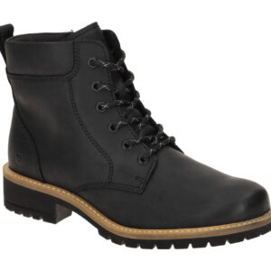 Ecco 202213 ELAINA - LACE BOOT Damen Stiefeletten Schwarz Blockabsatz