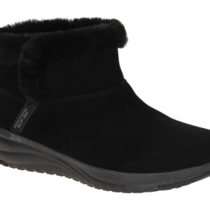 Skechers 144740 BBK Damen Stiefeletten schwarz sportlich wasserdicht Memory Foam