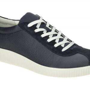 Ecco 53775401038 Herren Sneaker Marineblau mit Flexibler PU-Sohle
