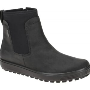 Ecco 45046351052 SOFT 7 TRED Damen Stiefeletten wasserdicht Nubuck Schwarz