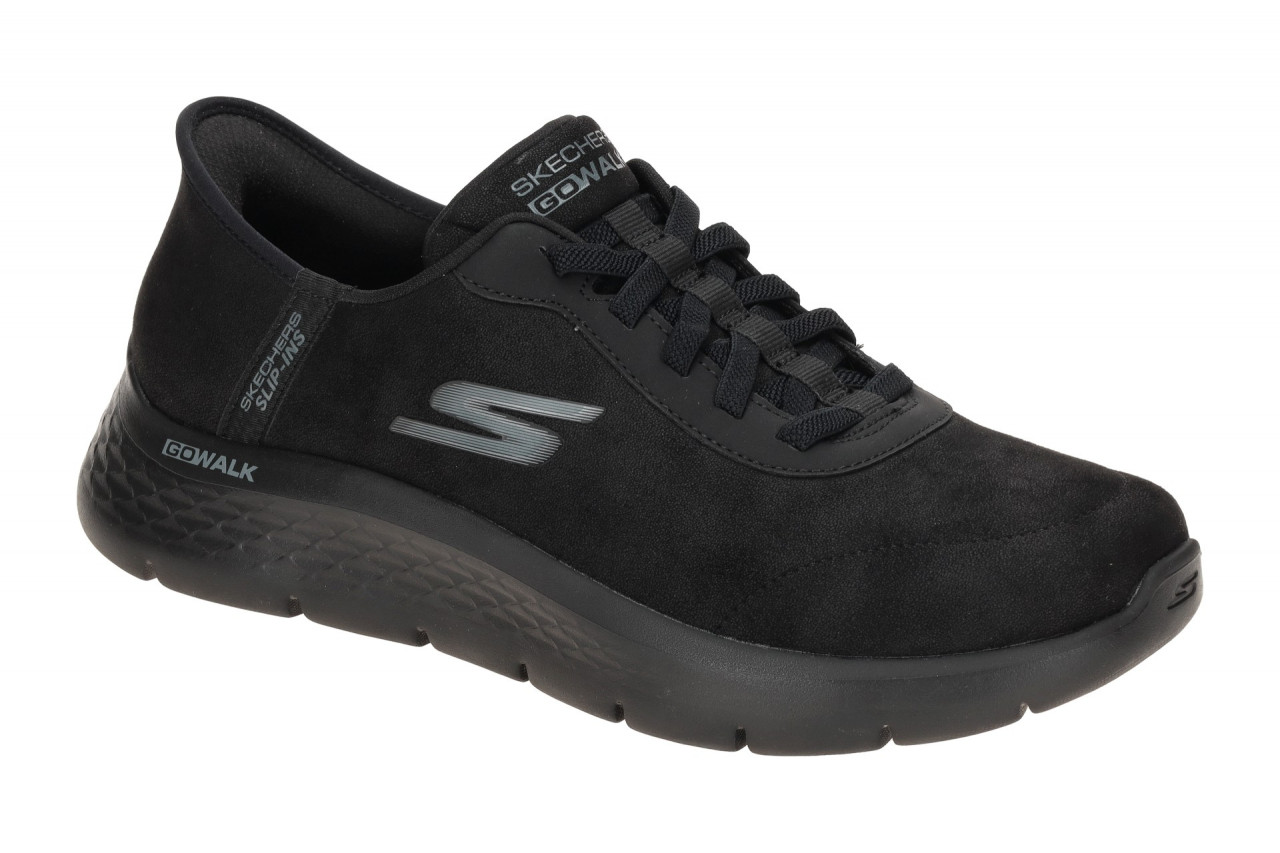 Skechers 216326 BBK Herren Slip-On Schwarz - GO WALK FLEX, Maschinen Waschbar 1 Skechers 216326 BBK Herren Slip-On Schwarz - GO WALK FLEX, Maschinen Waschbar