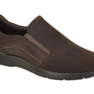 Ecco 51174402072 Herren Slip on Halbschuhe Braun Coffee Nubuck PU- Laufsohle