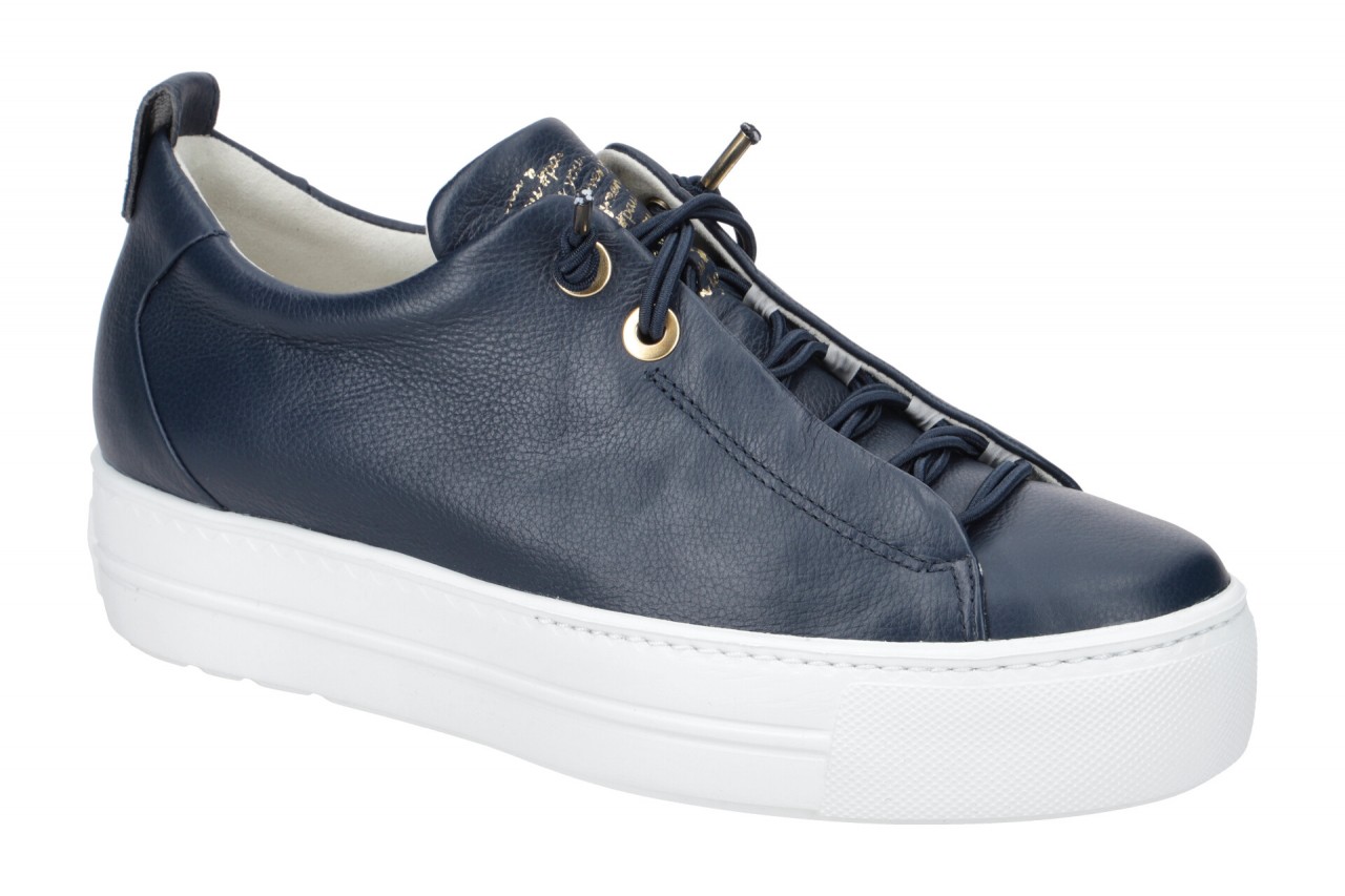 Paul Green Plateau Sneakers 5017-01x blau/gold - Echtleder, XL-ExtraLight Sohle 1 Paul Green Plateau Sneakers 5017-01x blau/gold - Echtleder, XL-ExtraLight Sohle