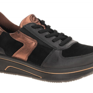 ara 12-27557-01 SAPPORO 3.0 Damenschuhe sportliche Slipper Halbschuhe Schwarz...