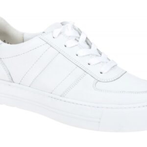 Paul Green Damen Sneaker 5230-02 Wei? Echtleder Frottee-Futter Gummisohle Sch...