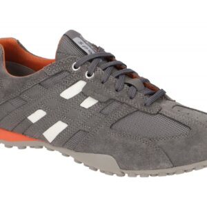 Geox U4207K Snake Herren Sneaker light grey / anthracite atmungsaktiv wasserd...