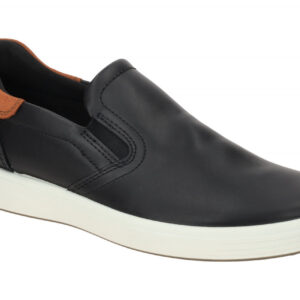 Ecco 470834 SOFT 7 MENS Slip On V2 Herrenschuhe Schwarz Glattleder-flexible G...