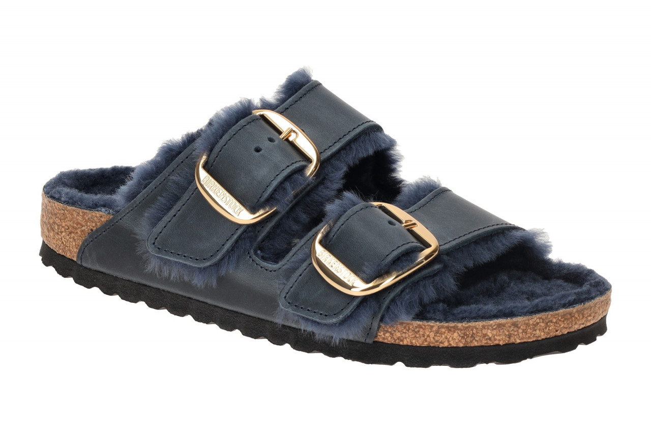 Birkenstock Arizona Shearling Pantolette 1023139 Blue Midnight 1 Birkenstock Arizona Shearling Pantolette 1023139 Blue Midnight