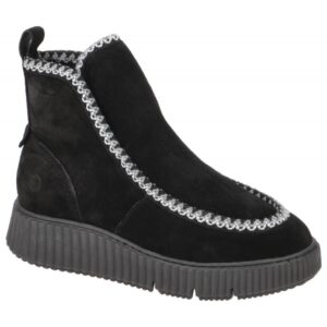 Tamaris 1-26865-41 Damen Winterstiefeletten Schwarz - Echtleder, Warmfutter, ...