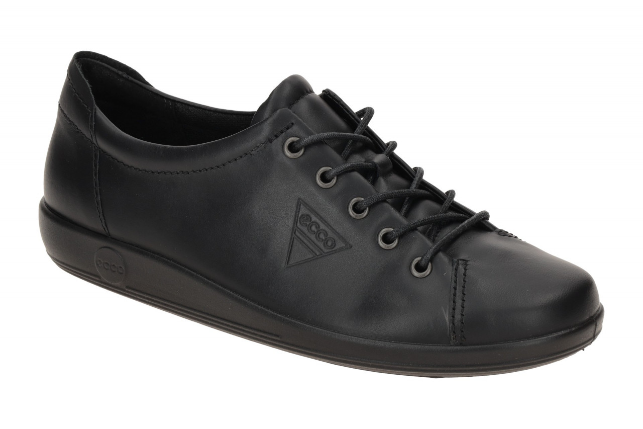 Ecco Soft 2.0 Lace Damenhalbschuhe 206503 in Schwarz - Bequeme Schn?rschuhe 1 Ecco Soft 2.0 Lace Damenhalbschuhe 206503 in Schwarz - Bequeme Schn?rschuhe