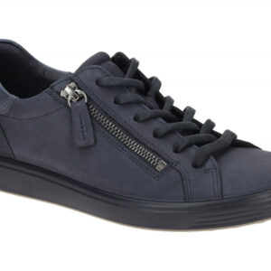 Ecco 490553 - SOFT 7 SIDE ZIP WOMEN, Damenschuhe marine/graystone, Echtleder/...