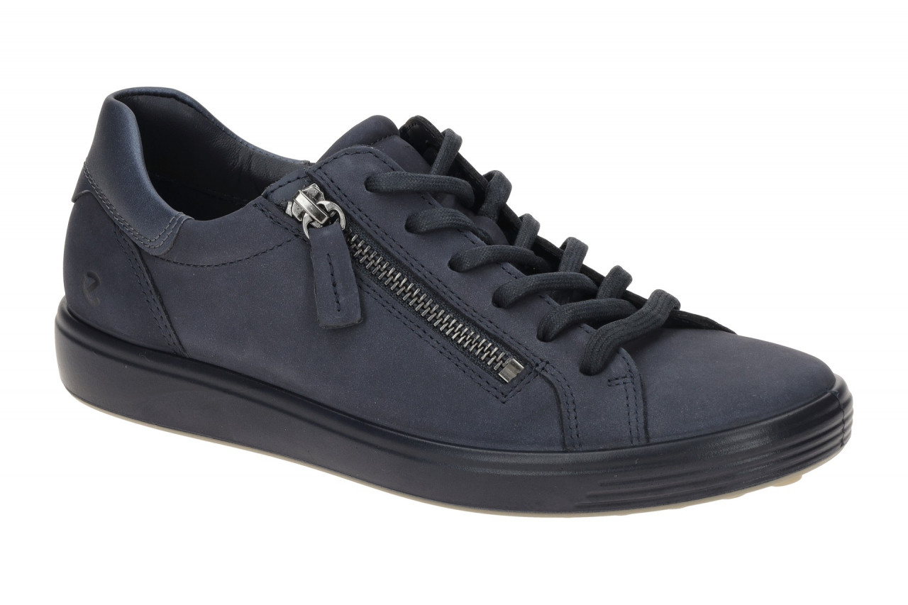 Ecco 490553 - SOFT 7 SIDE ZIP WOMEN, Damenschuhe marine/graystone, Echtleder/... 1 Ecco 490553 - SOFT 7 SIDE ZIP WOMEN, Damenschuhe marine/graystone, Echtleder/...
